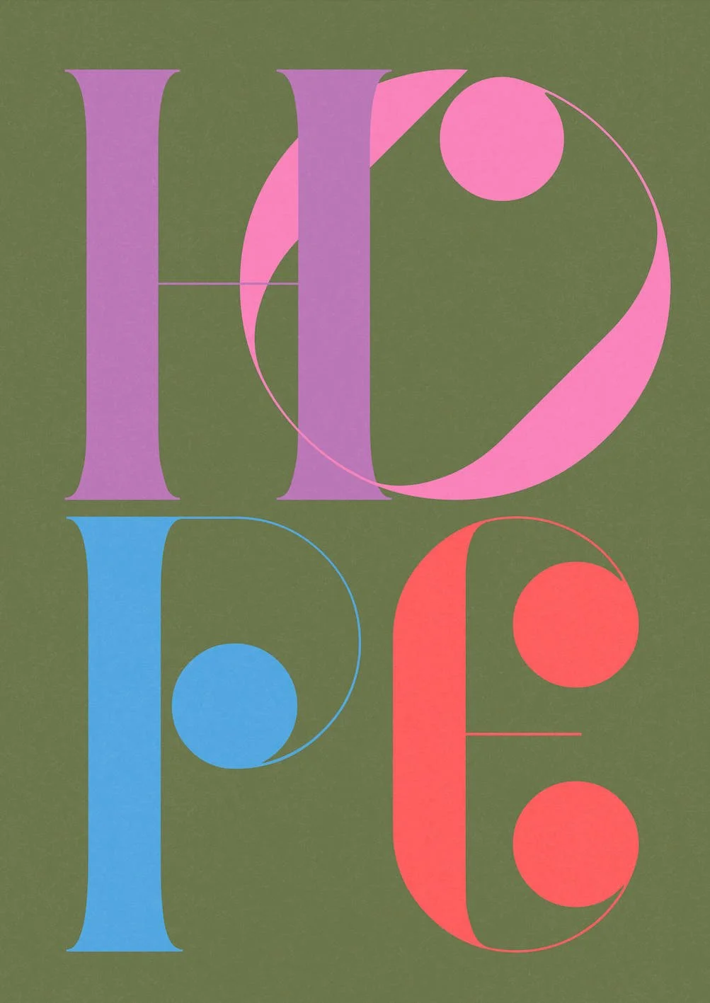 HOPE #2 by Paul Scott  Printed on Heavyweight archival 260gsm matte paper using fade resistant inks. 100% cotton rag, Acid-Free. Design available in 4 colour options.