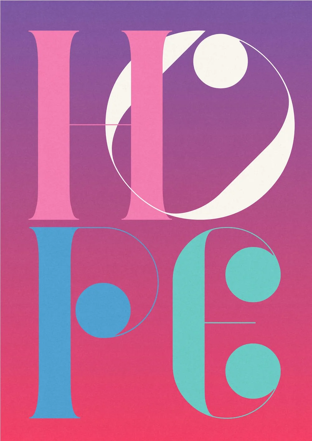 HOPE #4 by Paul Scott  Printed on Heavyweight archival 260gsm matte paper using fade resistant inks. 100% cotton rag, Acid-Free. Design available in 4 colour options.