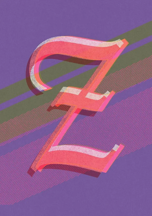 Love Letters by Paul Scott  Printed on Heavyweight archival 260gsm matte paper using fade resistant inks. 100% cotton rag, Acid-Free. Design available in 4 colour options.