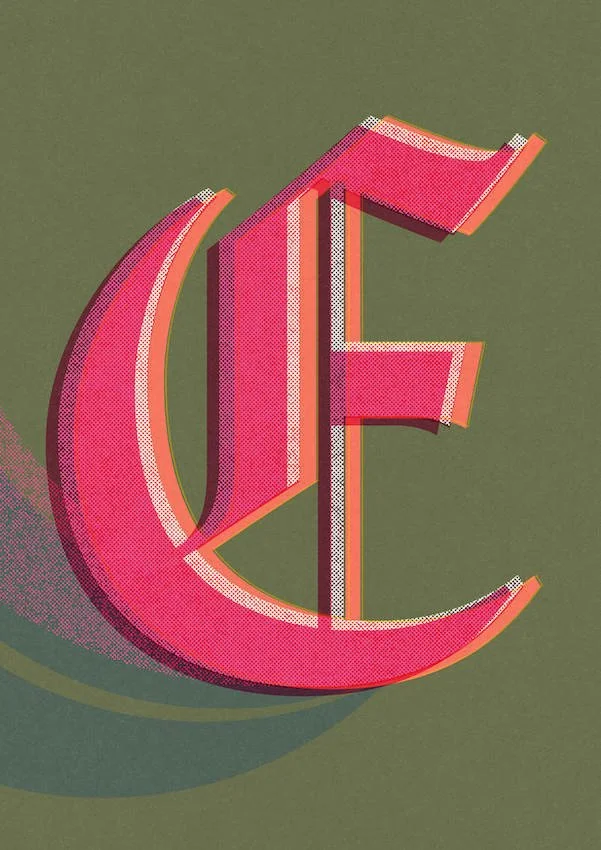 Love Letters by Paul Scott  Printed on Heavyweight archival 260gsm matte paper using fade resistant inks. 100% cotton rag, Acid-Free. Design available in 4 colour options.