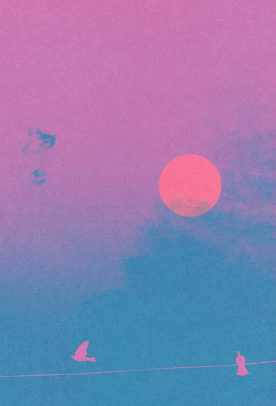 Together Alone by graphic artist Paul Scott.  Printed on Heavyweight archival 260gsm matte paper using fade resistant inks. 100% cotton rag , Acid-Free. Design available in 3 colour options.