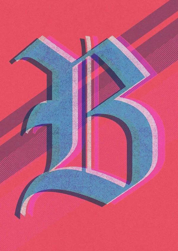 Love Letters by Paul Scott  Printed on Heavyweight archival 260gsm matte paper using fade resistant inks. 100% cotton rag, Acid-Free. Design available in 4 colour options.