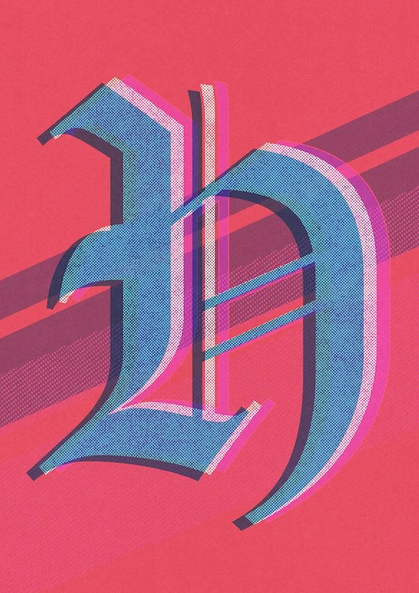 Love Letters by Paul Scott  Printed on Heavyweight archival 260gsm matte paper using fade resistant inks. 100% cotton rag, Acid-Free. Design available in 4 colour options.