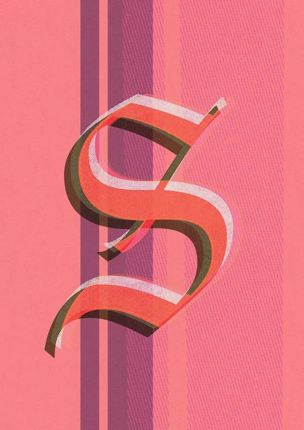 Love Letters by Paul Scott  Printed on Heavyweight archival 260gsm matte paper using fade resistant inks. 100% cotton rag, Acid-Free. Design available in 4 colour options. _