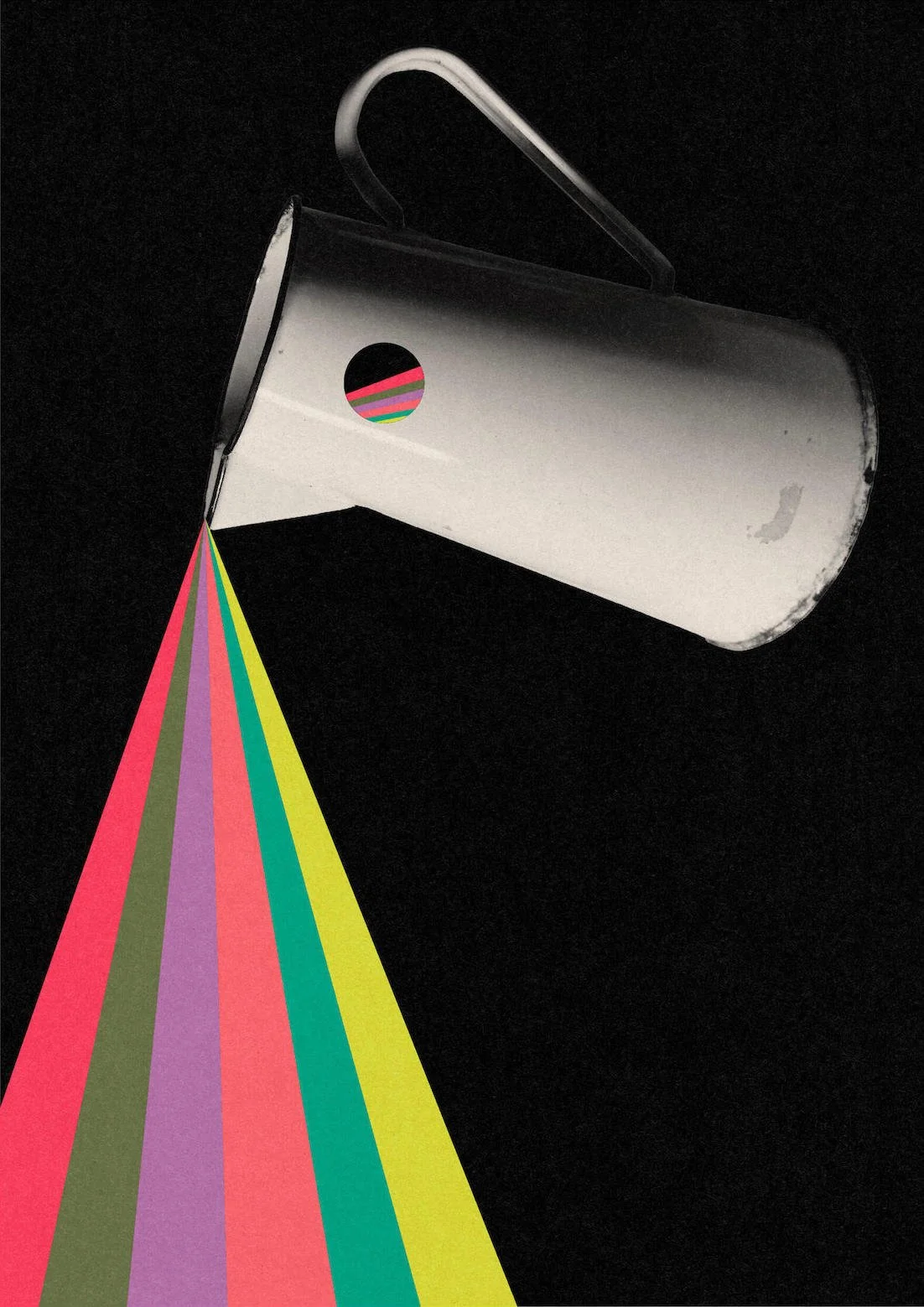 Jug Of Hope by graphic artist Paul Scott.  Printed on Heavyweight archival 260gsm matte paper using fade resistant inks. 100% cotton rag , Acid-Free. Design available in 4 colour options.