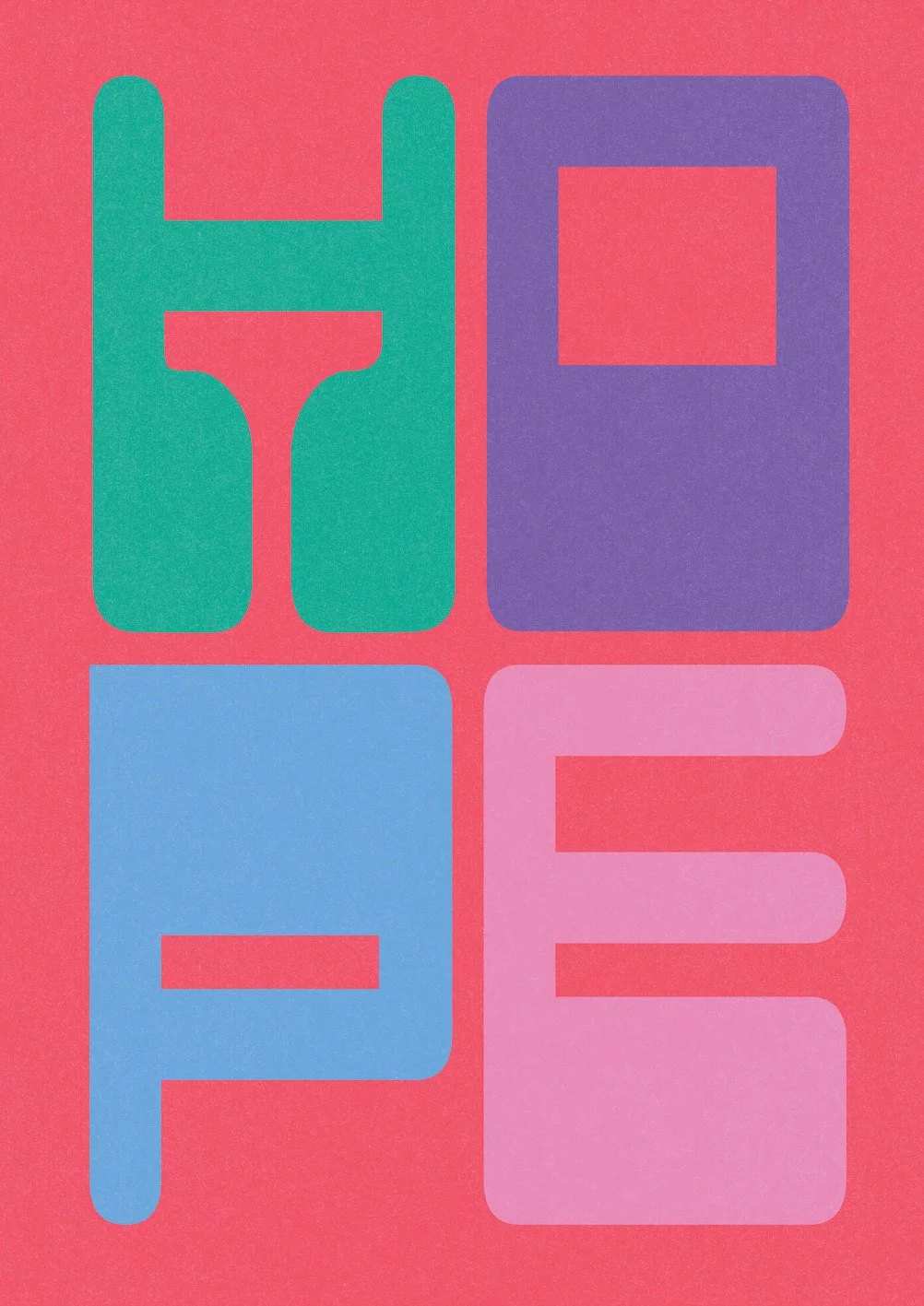 HOPE by graphic artist Paul Scott.  Printed on Heavyweight archival 260gsm matte paper using fade resistant inks. 100% cotton rag , Acid-Free. Design available in 5 colour options.