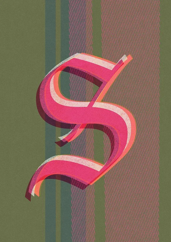 Love Letters by Paul Scott  Printed on Heavyweight archival 260gsm matte paper using fade resistant inks. 100% cotton rag, Acid-Free. Design available in 4 colour options. _