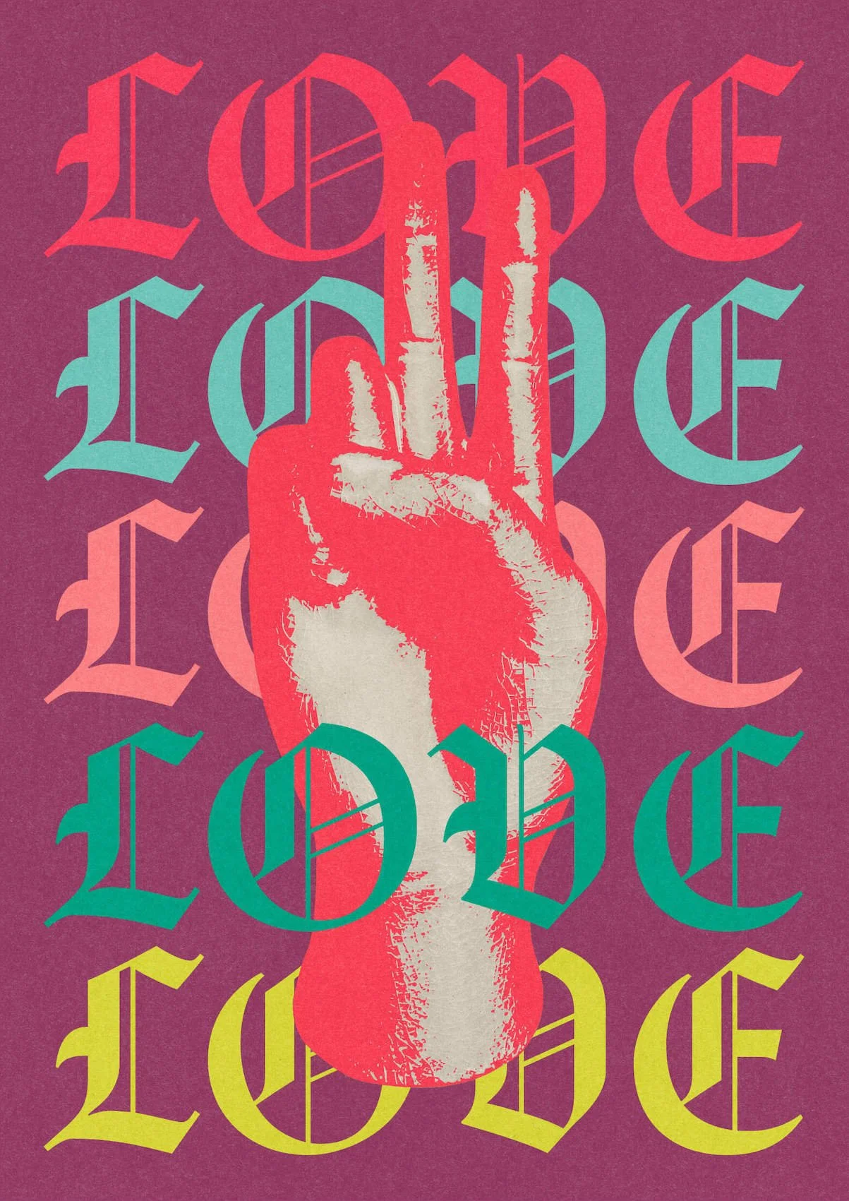 Lovemaker by graphic artist Paul Scott.  Printed on Heavyweight archival 260gsm matte paper using fade resistant inks. 100% cotton rag , Acid-Free. Design available in 4 colour options.