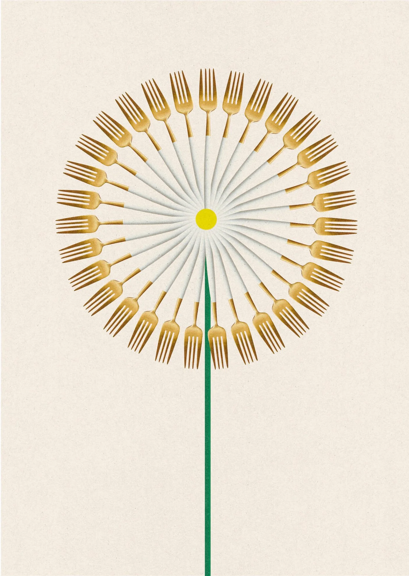 Cut Flowers #4 by graphic artist Paul Scott.  Printed on Heavyweight archival 260gsm matte paper using fade resistant inks. 100% cotton rag , Acid-Free. Design available in 4 colour options.