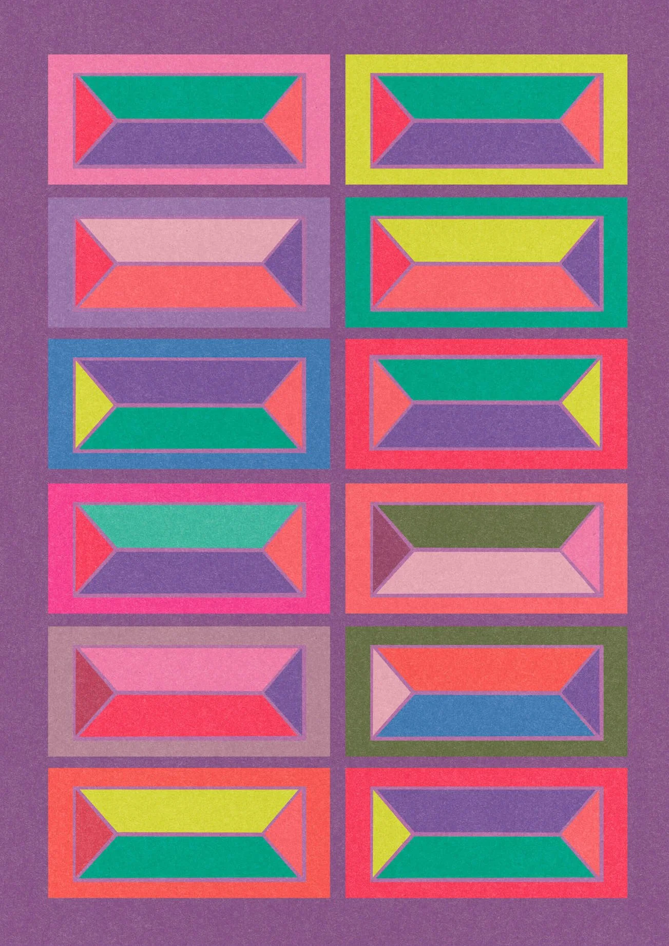 Bricks #4 by graphic artist Paul Scott.  Printed on Heavyweight archival 260gsm matte paper using fade resistant inks. 100% cotton rag , Acid-Free. Design available in 3 colour options.