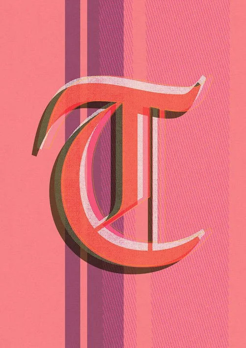 Love Letters by Paul Scott  Printed on Heavyweight archival 260gsm matte paper using fade resistant inks. 100% cotton rag, Acid-Free. Design available in 4 colour options.