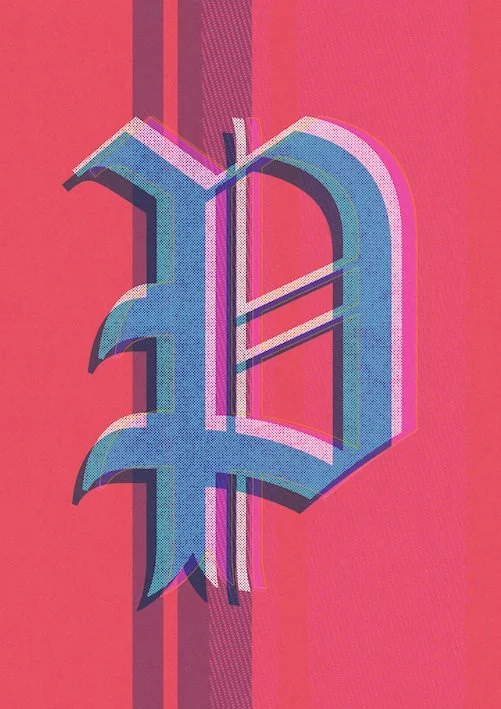 Love Letters by Paul Scott  Printed on Heavyweight archival 260gsm matte paper using fade resistant inks. 100% cotton rag, Acid-Free. Design available in 4 colour options.