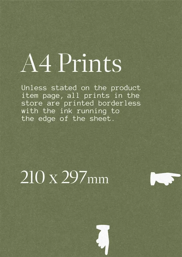 A4 Print size guide  - Paul Scott.studio. ©2026  Paul Scott. Liberty Creative Ltd.