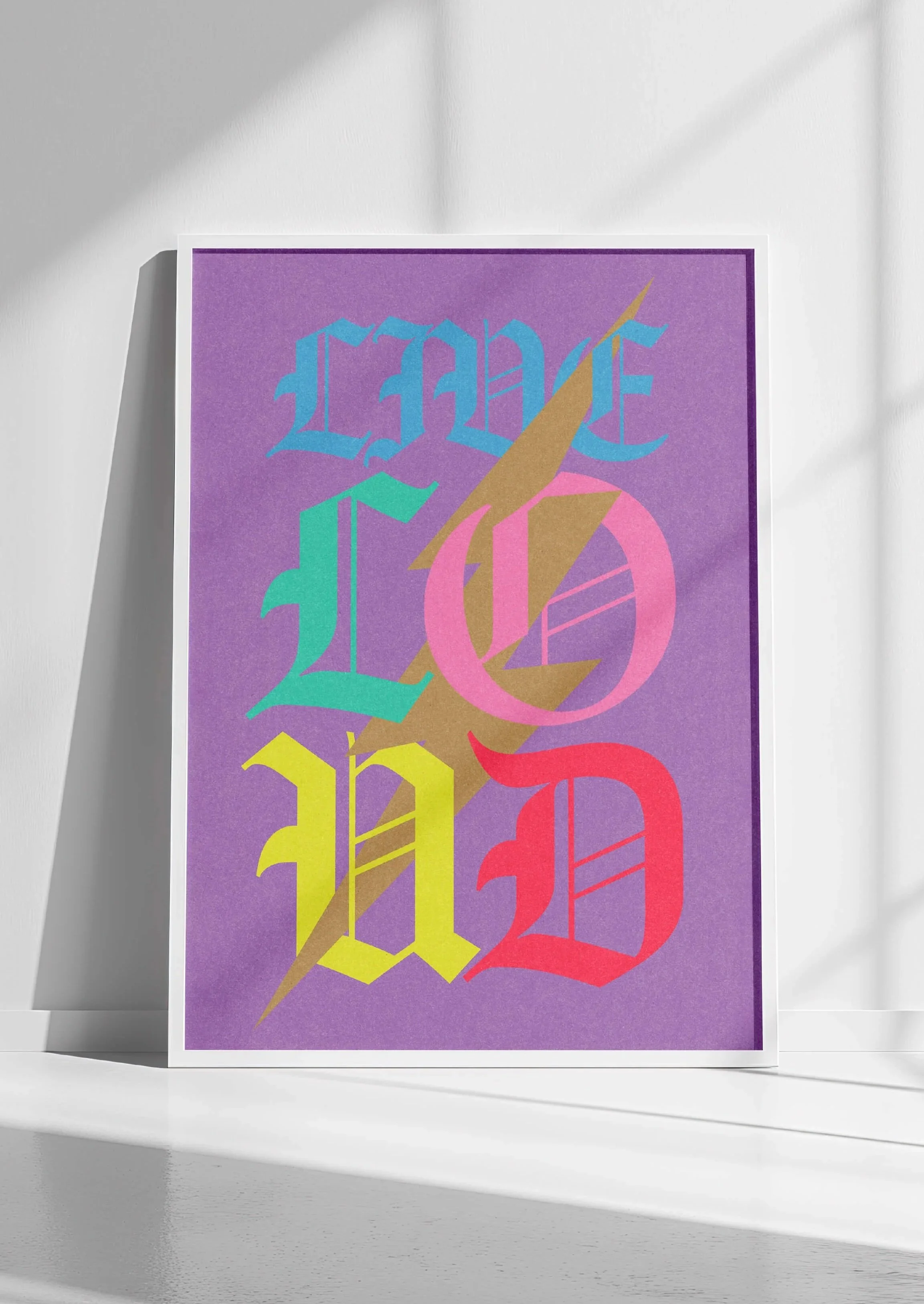 Live LOUD by graphic artist Paul Scott.