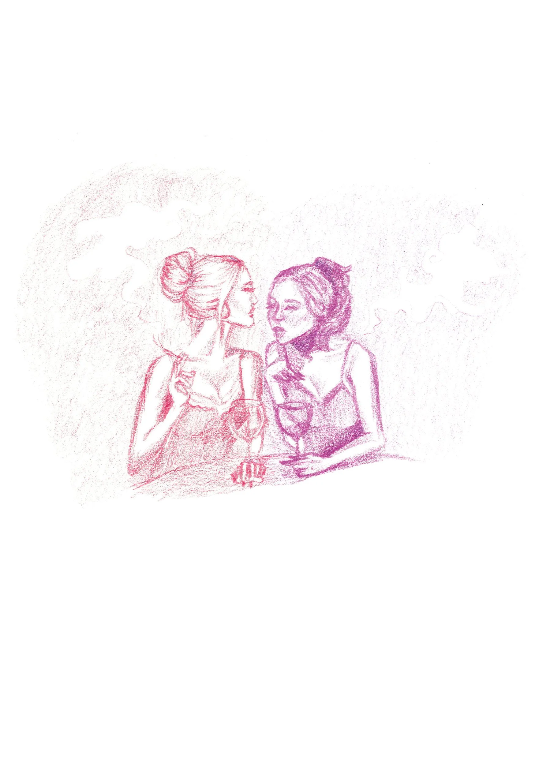 Print A5 - Wine & Gossip