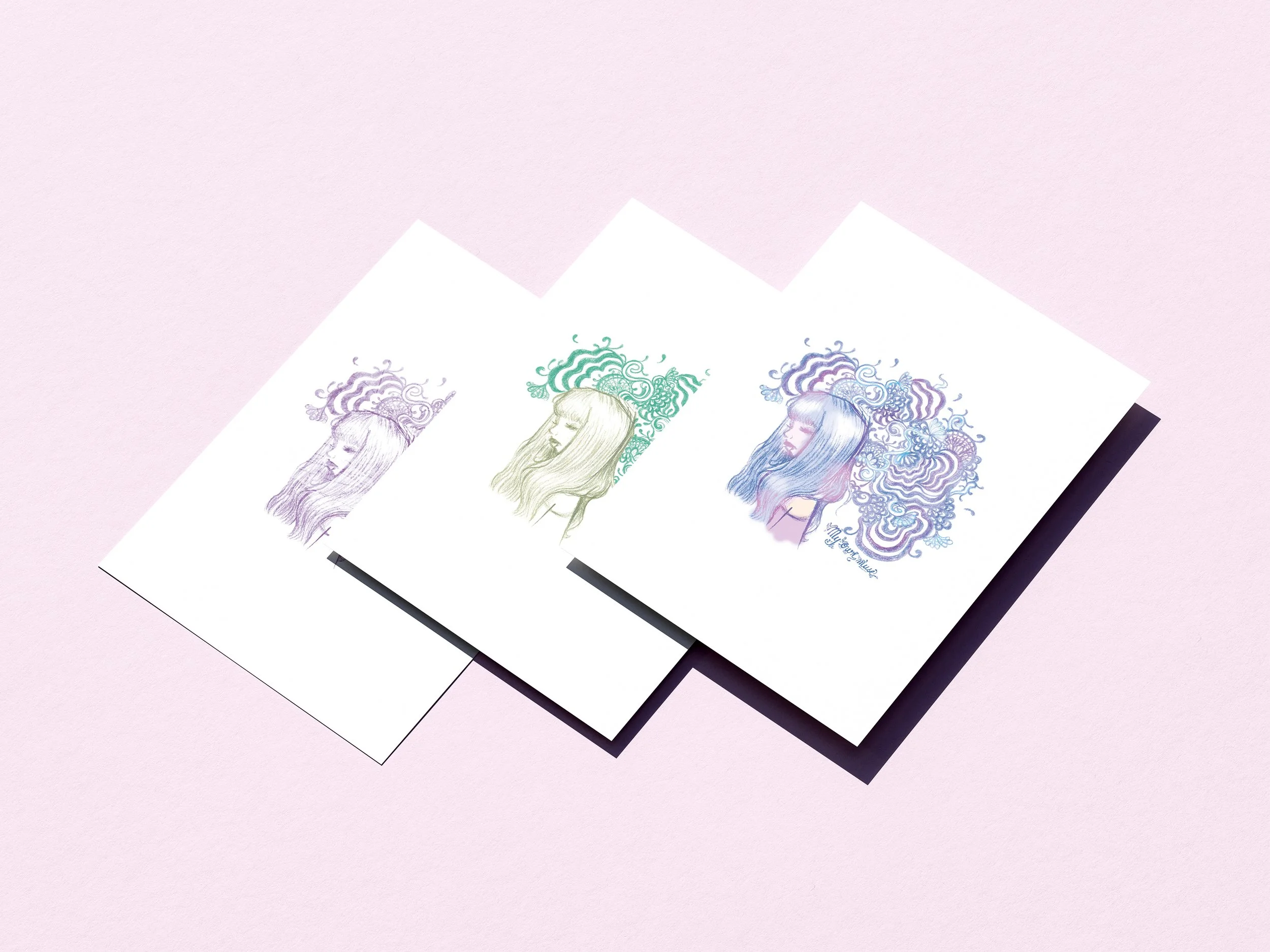 Print A5 - Overthinking girl