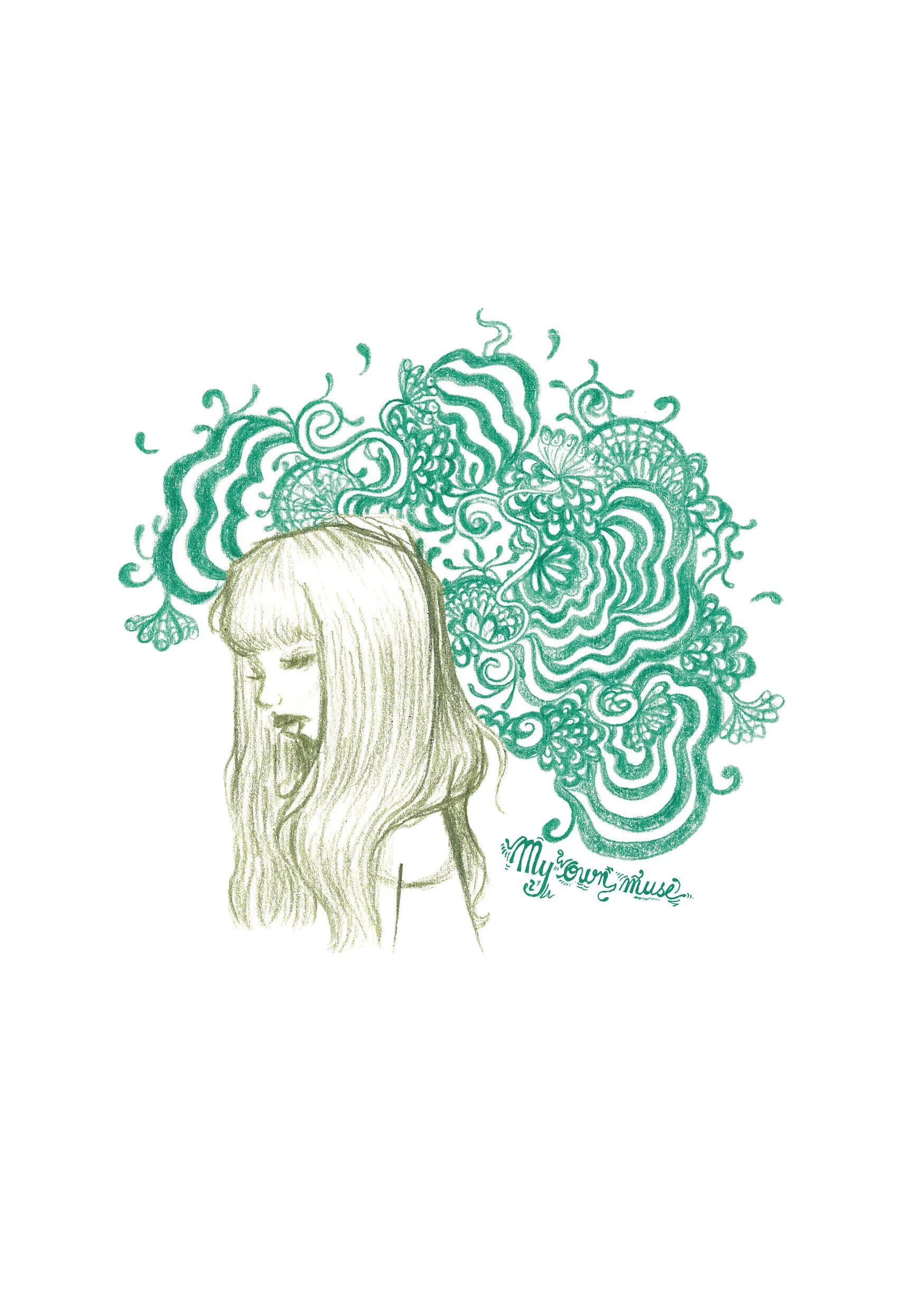 Print A5 - Overthinking girl