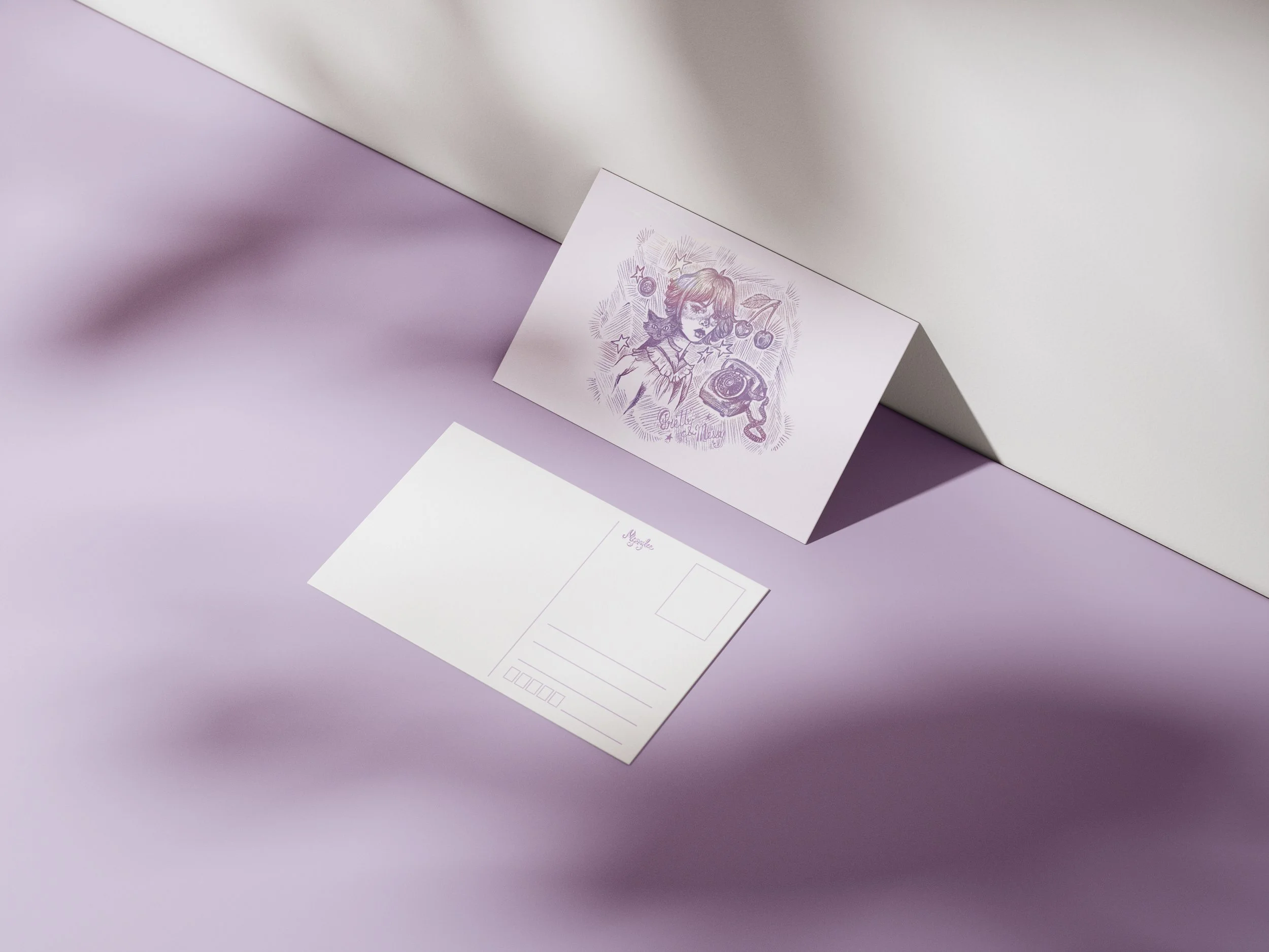 Postcard - Pretty & Messy