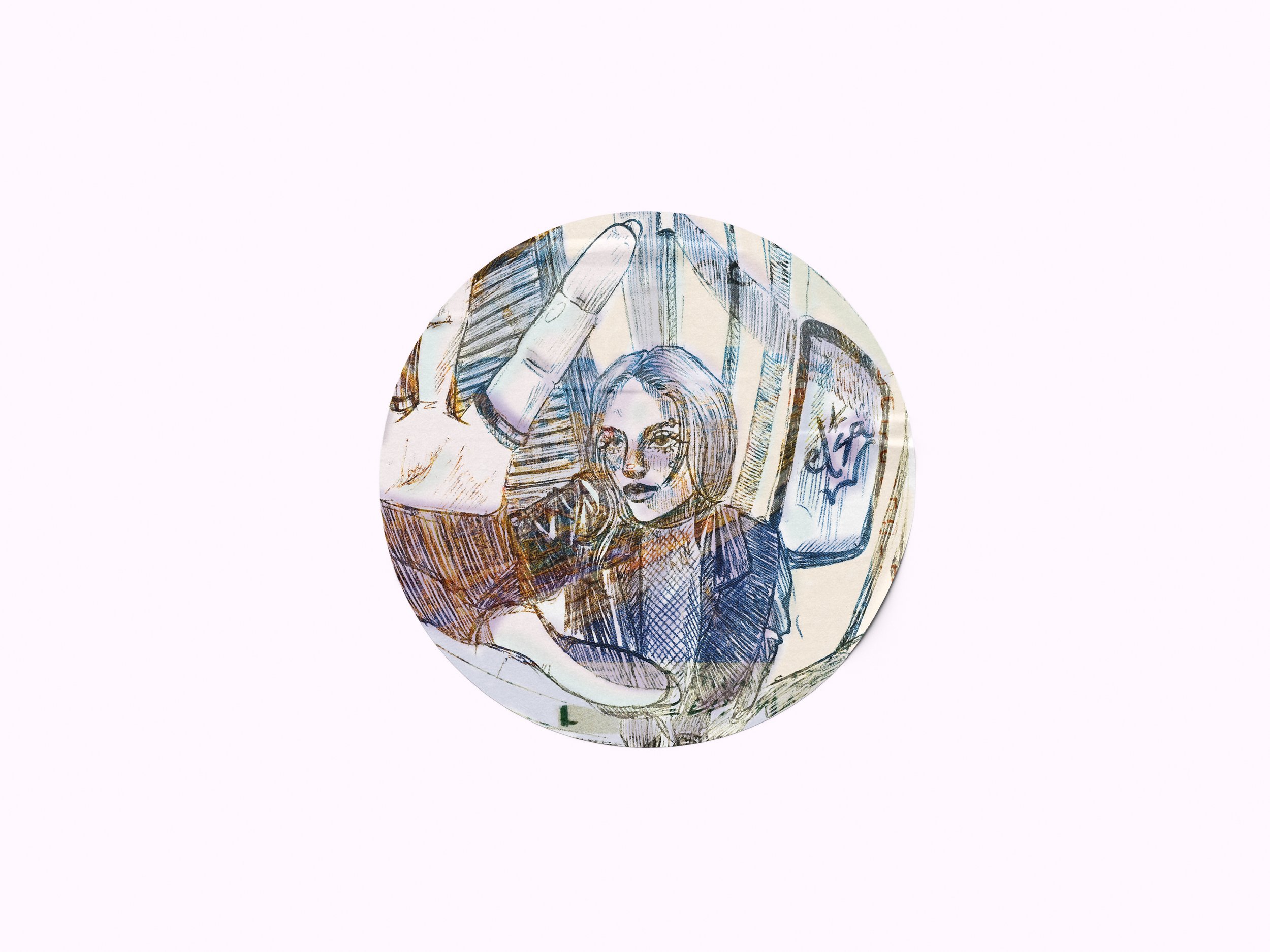 Sticker - Mirror girl