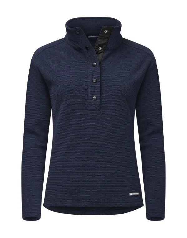 Hunt's Point Fleece in Navy Front View