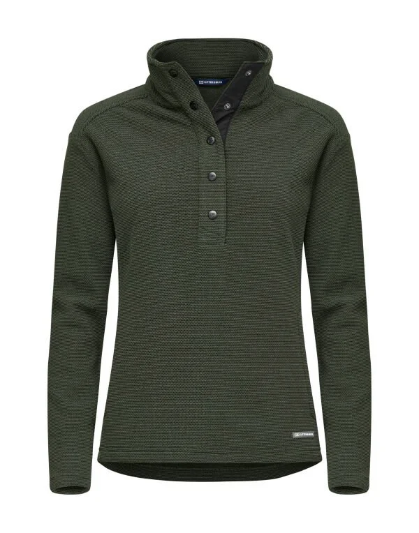 Hunt's Point Woman's Fleece in Green front