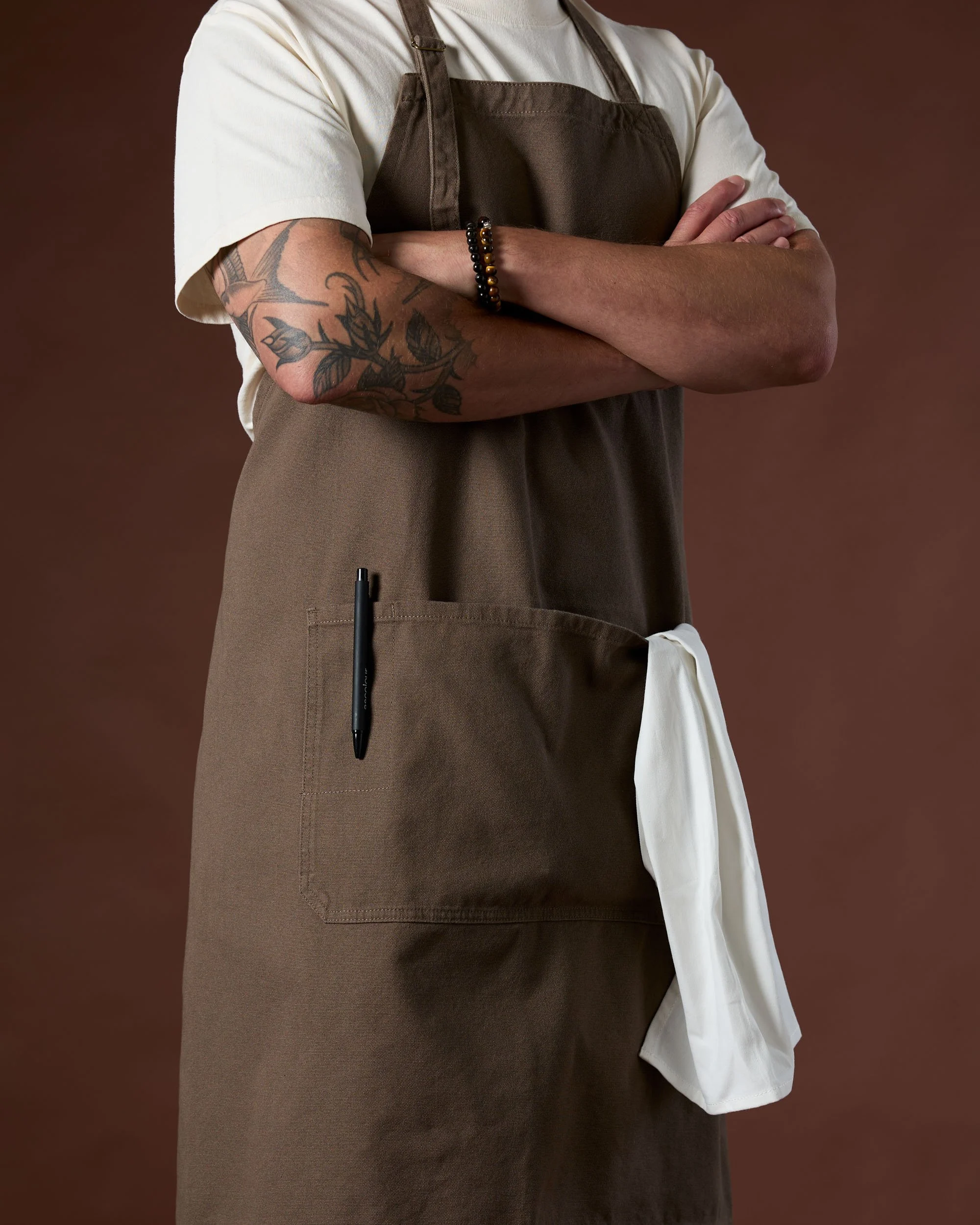 Heavy Weight Canvas full apron from Brand Me Up fully customisable