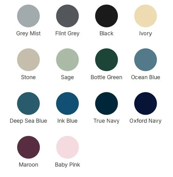 Brand Me Up Hoodie Number 2 Colour Chart