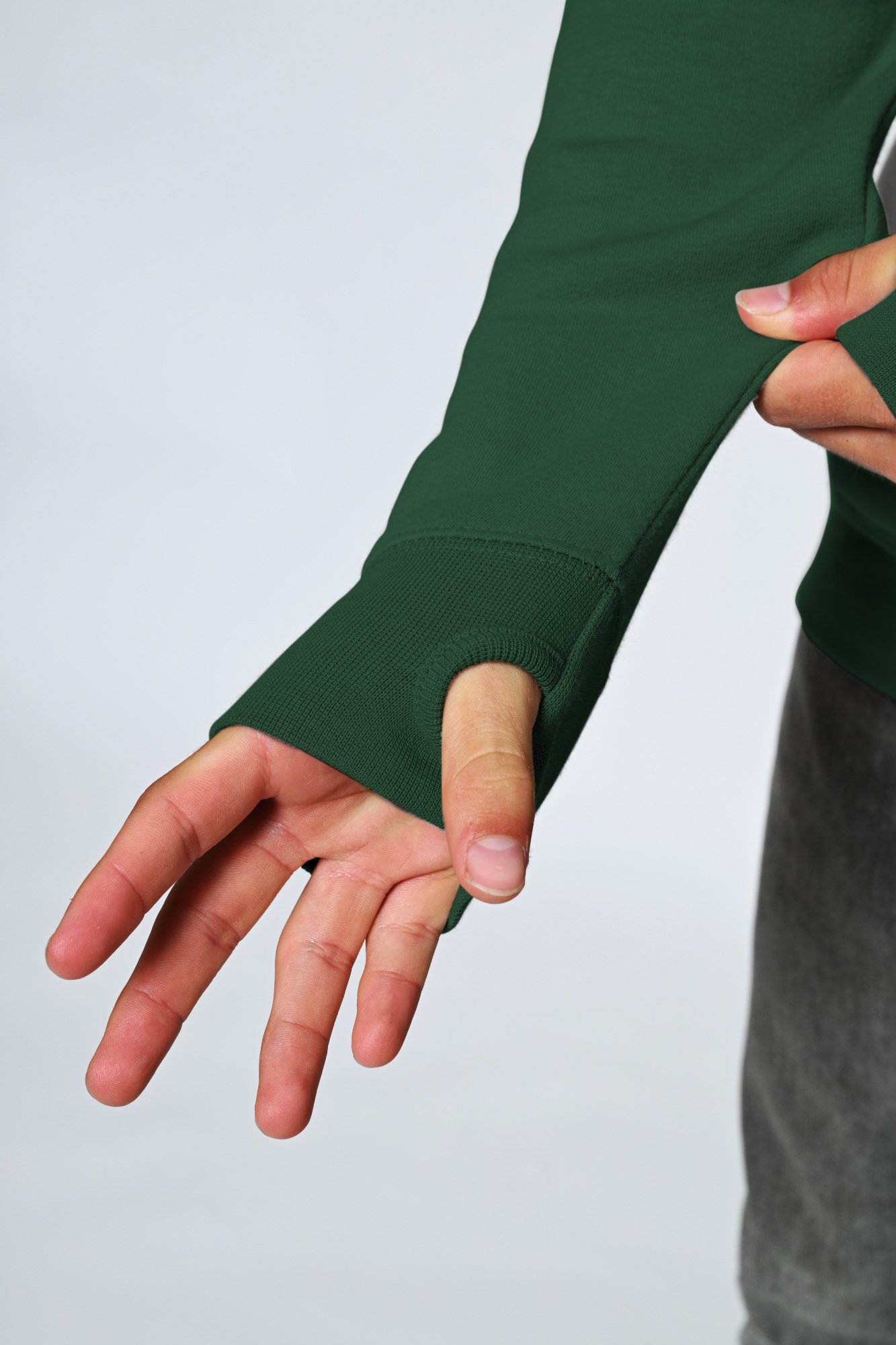 Full Zip Contrast Hoodie Details