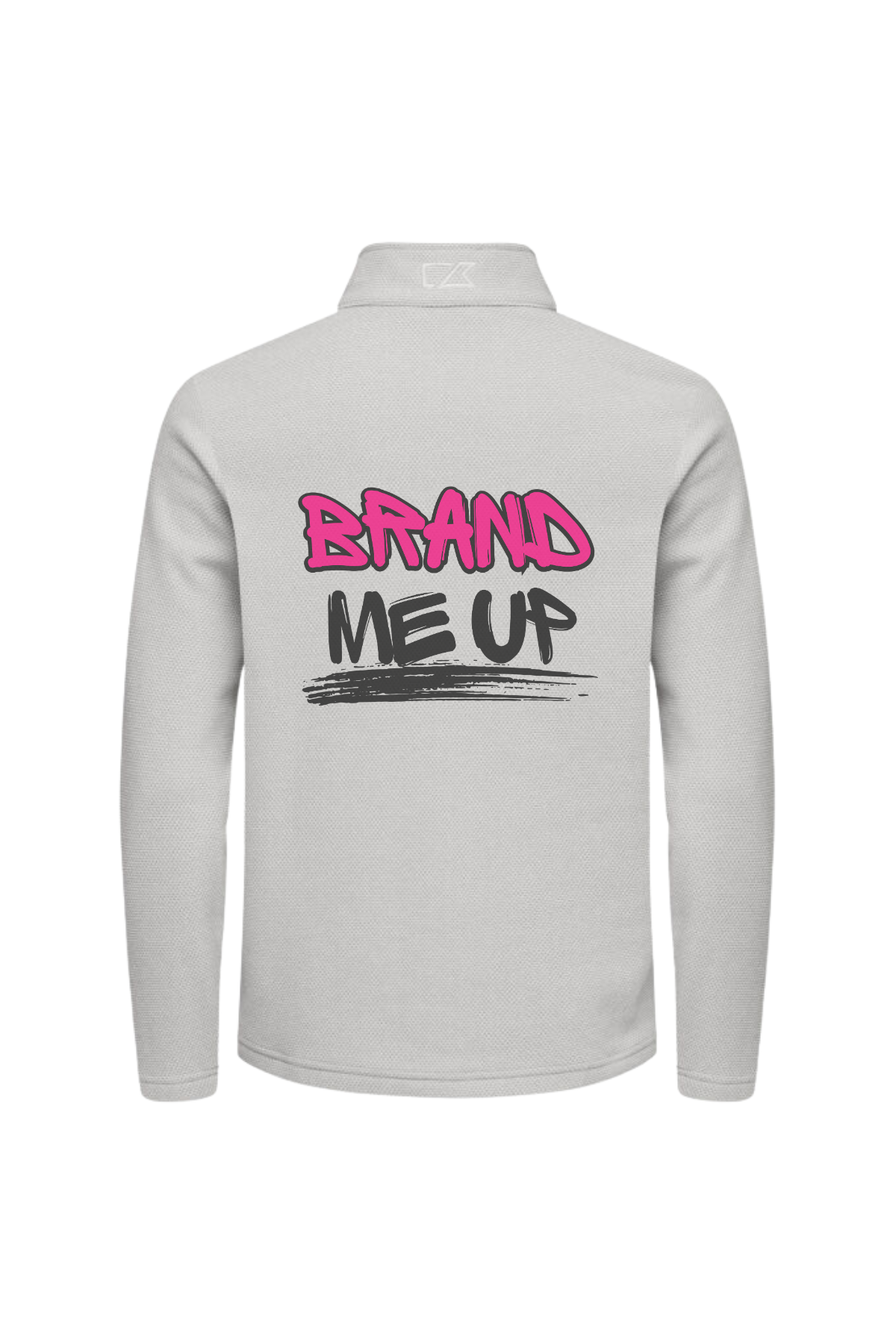 Hunt's Point Fleece example logo placement back