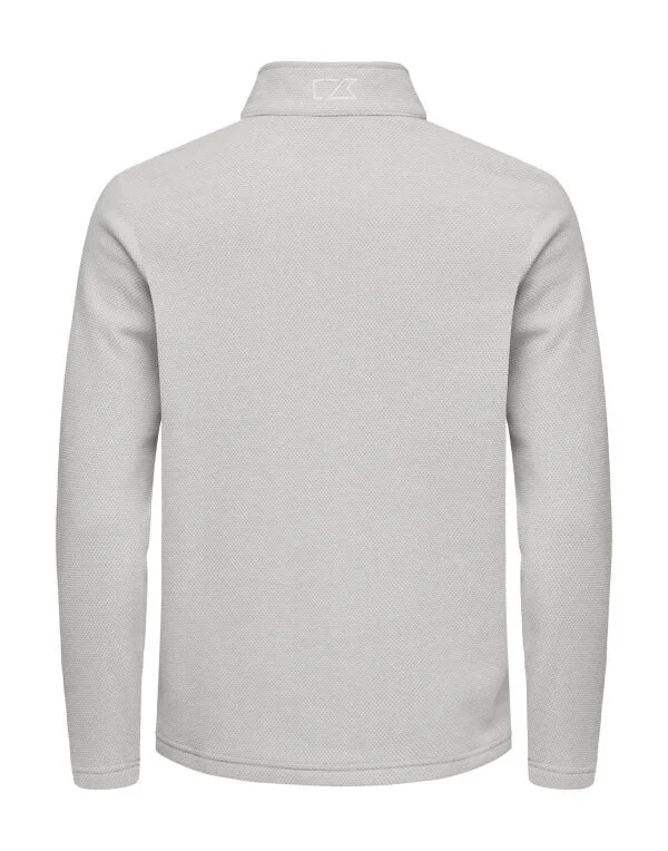 Hunt's Point Mens Fleece back view Silver Grey