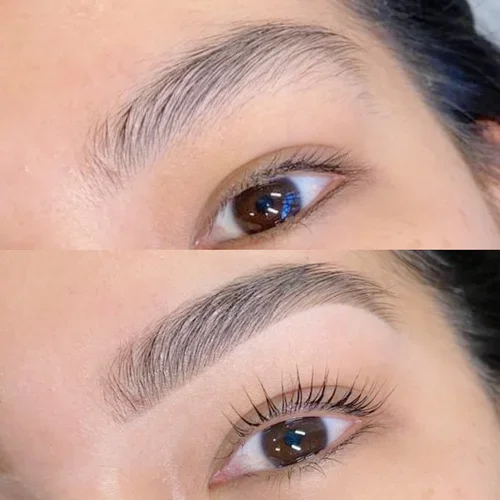 Keratin lash lift before and after Perth