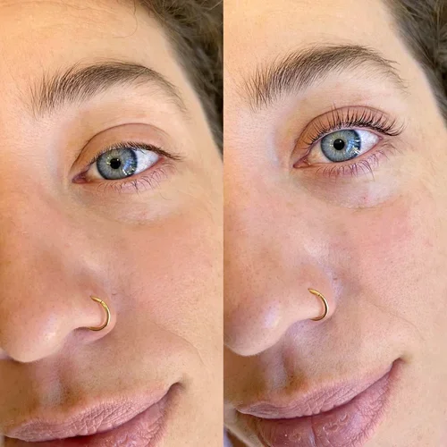 Keratin lash lift before and after Perth