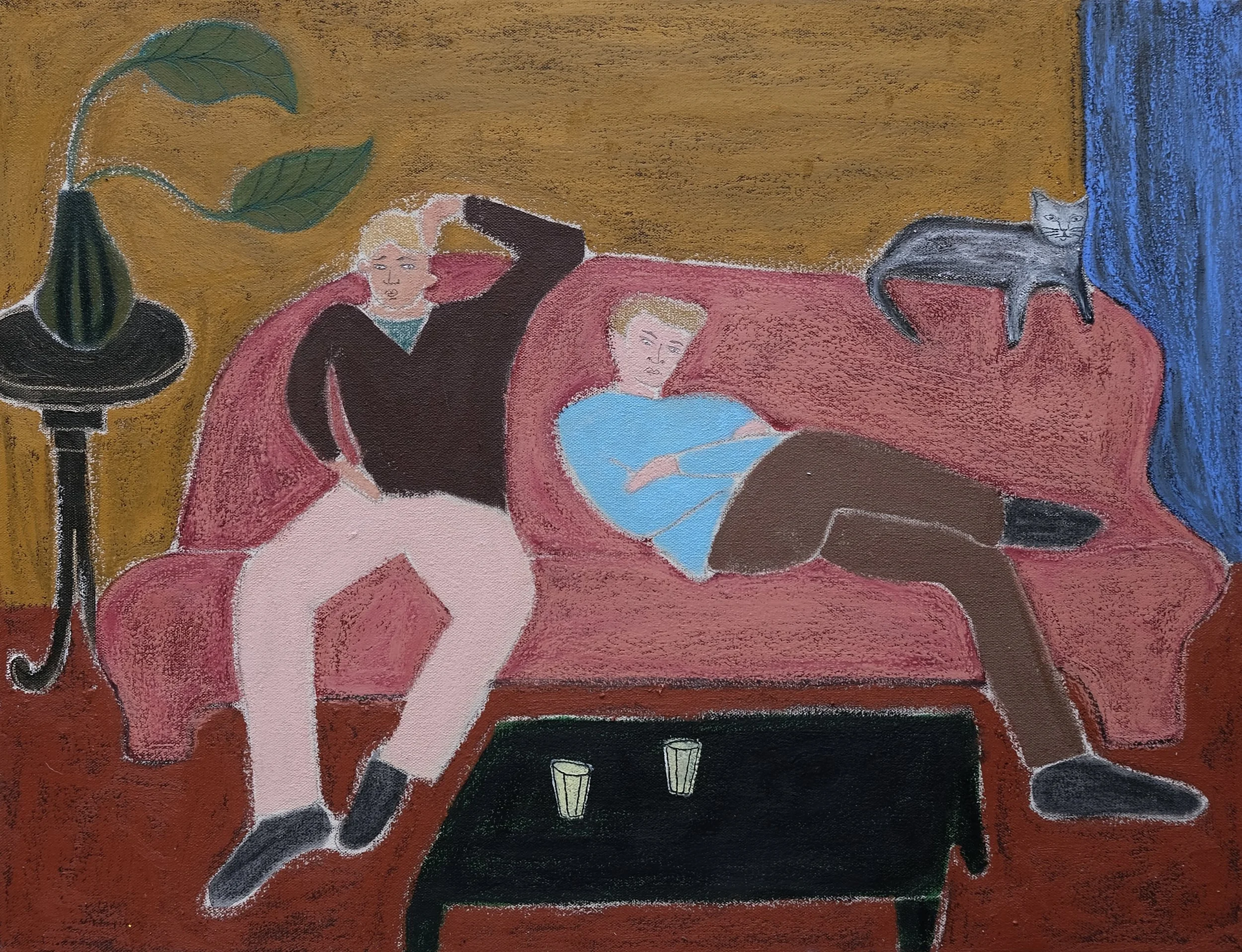 Lounge: Oil on Cotton
50x65cm