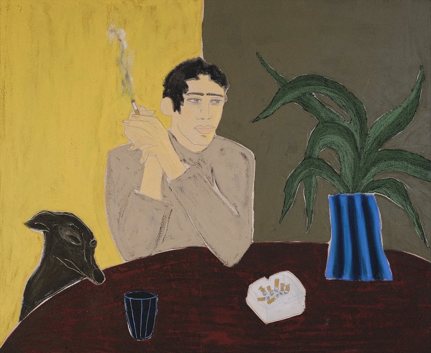 The Big Three: Oil on cotton, 85x70cm