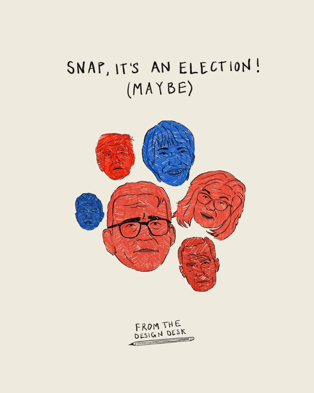 Snap, it&rsquo;s an election!

Illustrations for the Europinion design desk.

#illustration #editorialillustration #editorialdesign #digitalillustration #newsdesign #sketch #cartoon #japan #trump #andyburnham #senedd