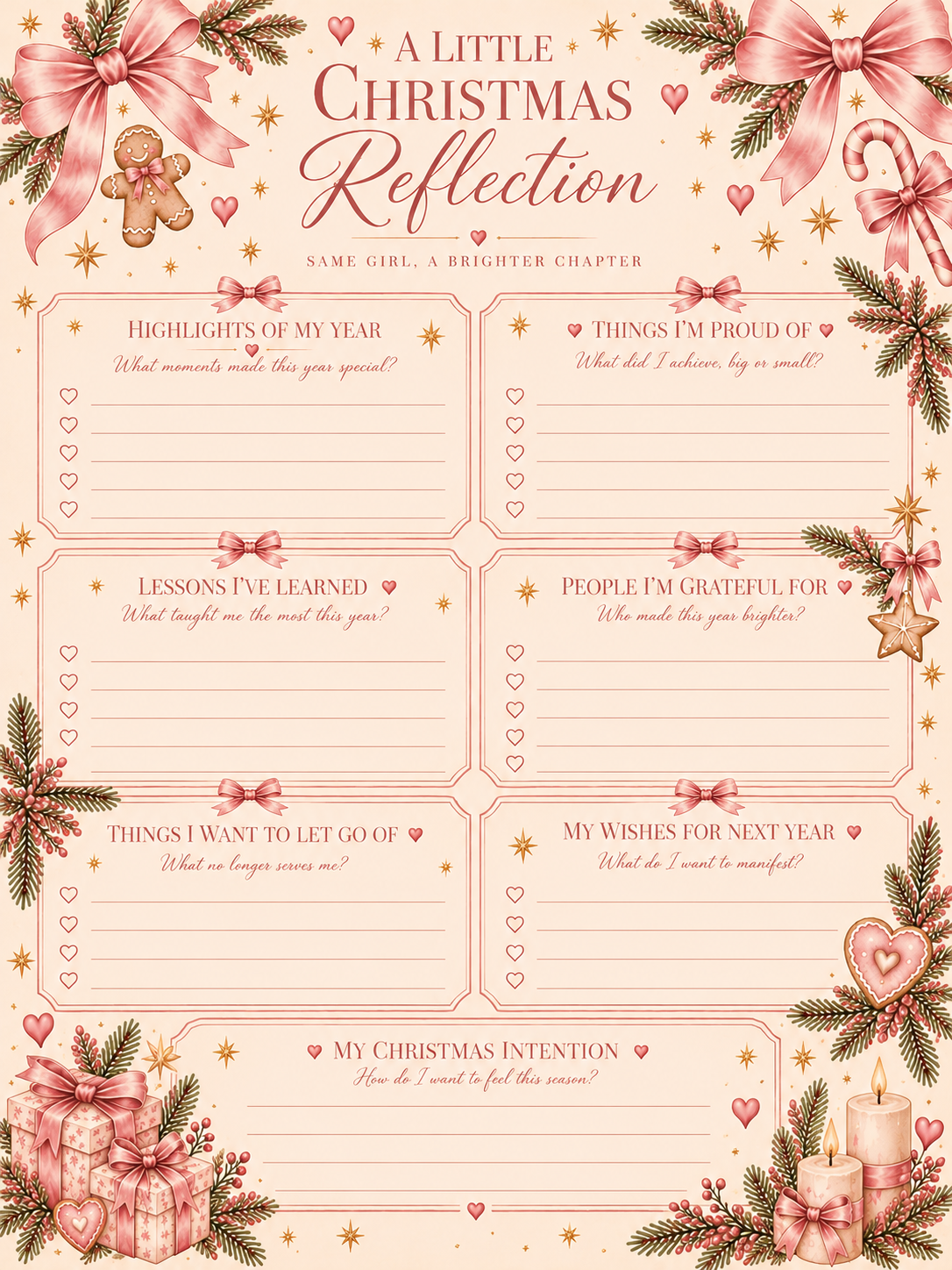A Little Christmas Reflection Digital Journal Page 🎀