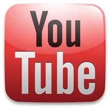 YouTube logo with red background and white text
