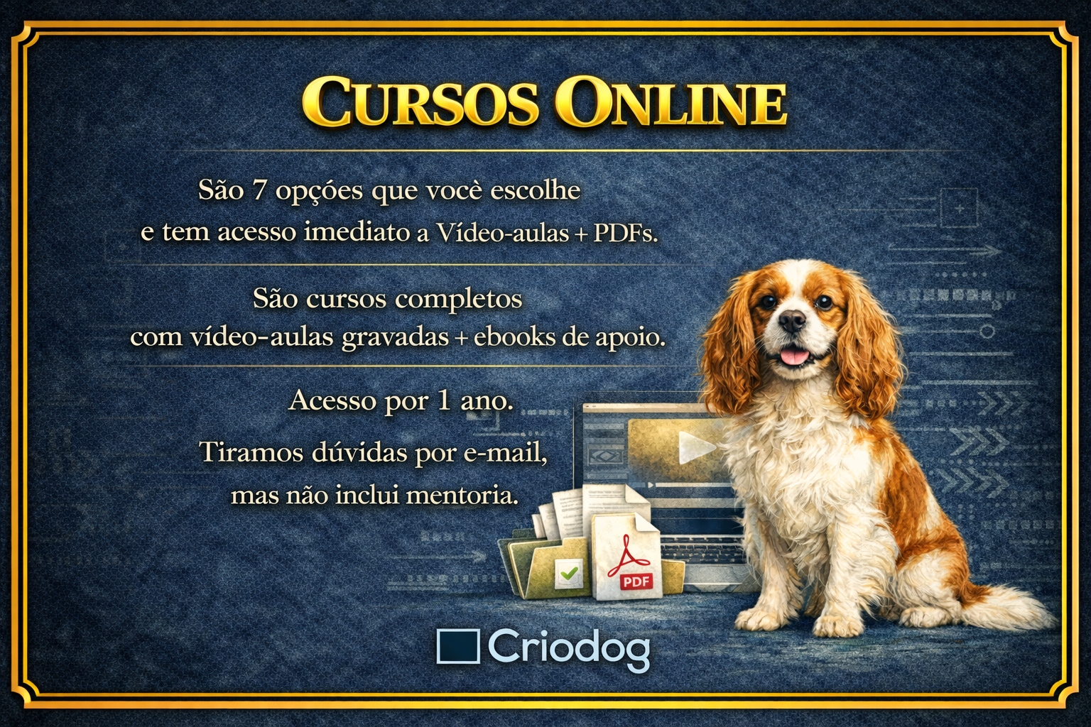 Cursos Online Criodog | Especialização Técnica e Método para Criadores