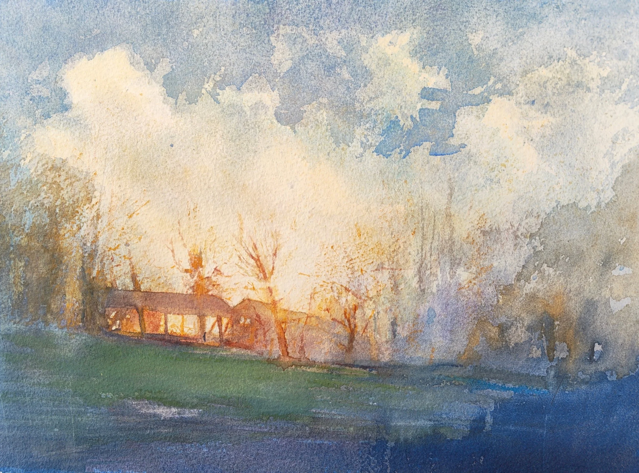 Evening Barn