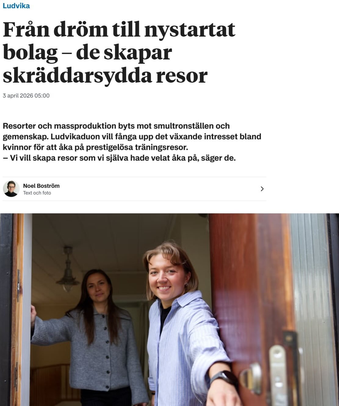 F&ouml;r n&aring;gon vecka sedan h&ouml;rde NLT av sig till oss och ville g&ouml;ra en intervju om VeraMaria. Nu finns artikeln publicerad!

Vi &auml;r glada och tacksamma att ni ville uppm&auml;rksamma oss, v&aring;ra tankar och f&ouml;retaget! 🤍


