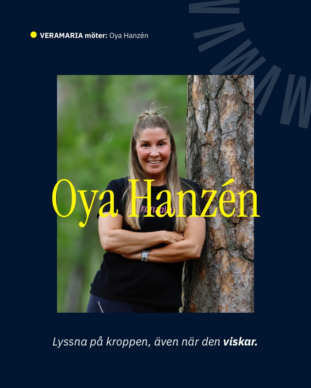 VERAMARIA m&ouml;ter Oya Hanz&eacute;n!

Fr&aring;n utmattning och depression som 21-&aring;ring till ett liv d&auml;r l&ouml;pning, natur och &aring;terh&auml;mtning spelar en sj&auml;lvklar roll. Idag driver Oya sitt eget f&ouml;retag Runzpire och 