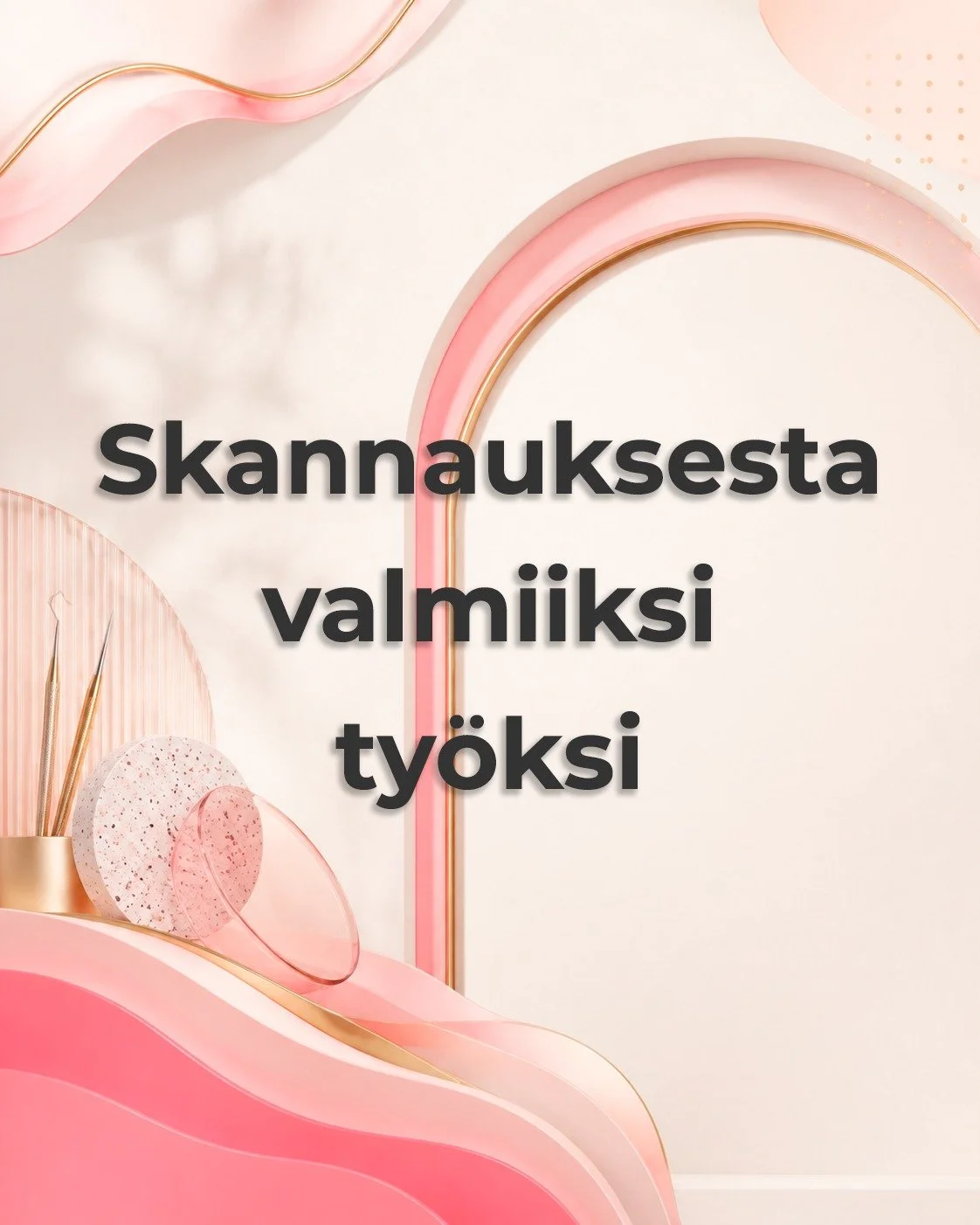 Skannaus kilahti labralle &ndash; mit&auml; sitten tapahtuu? 💻🦷

Ensin aineisto tarkistetaan. Sen j&auml;lkeen ty&ouml; suunnitellaan, valmistetaan ja viimeistell&auml;&auml;n vastaanotolta saatujen tietojen perusteella.

Digitaalinen ty&ouml;nkulk