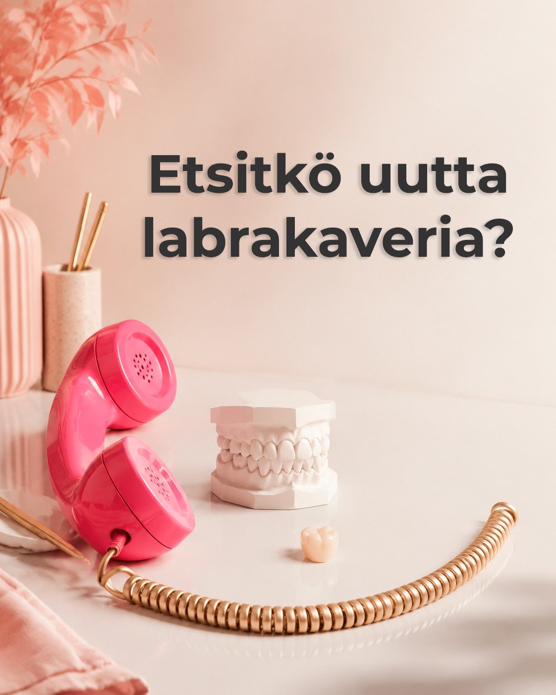 Etsitk&ouml; uutta labrakaveria? 📞🦷

HymyLab on Turussa toimiva hammaslaboratorio, joka palvelee vastaanottoja ymp&auml;ri Suomen.

Meilt&auml; saat:

&ndash; suoran yhteyden hammasteknikkoon
&ndash; henkil&ouml;kohtaista ja mutkatonta palvelua
&nd