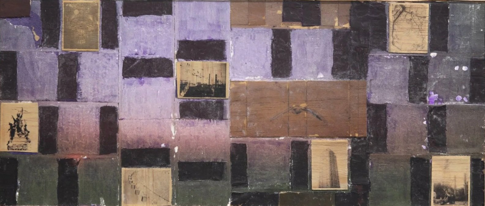 janela II, 2026
—
Transferência de fotografia e tinta acrílica e pastel oleoso sobre tela
18 x 41 cm