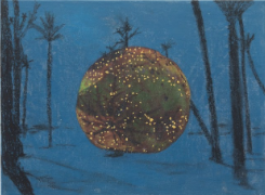 Templo, 2025
—
Transferência tinta acrílica e bastão oleoso sobre tela
40x30cm