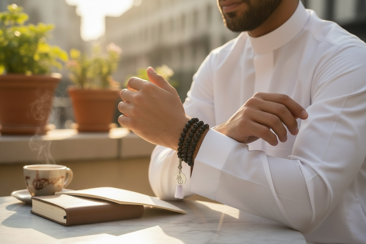 ABÈRA Men’s Stretch Misbaha  سبحة الرجالية المطاطية