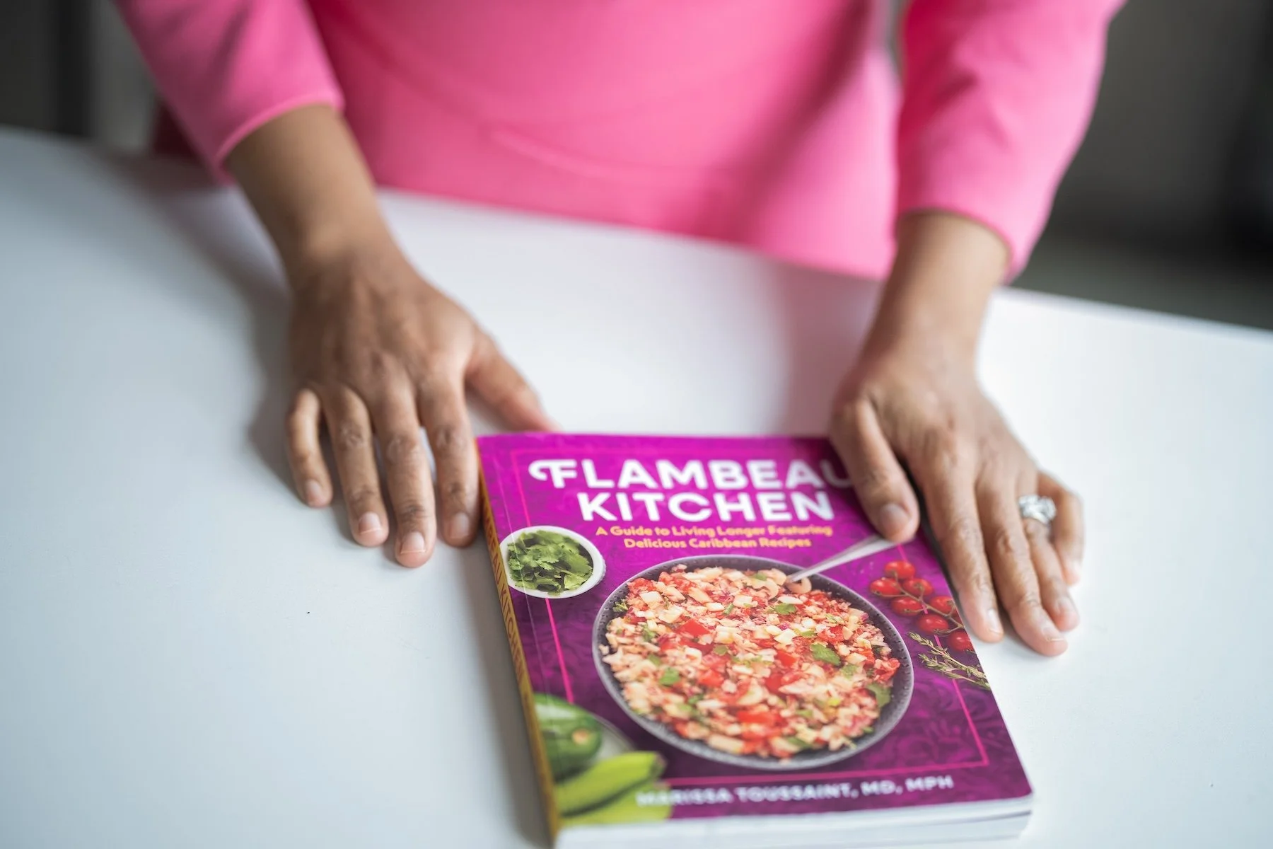 Cover of the cookbook Flambeau Kitchen by Dr. Marissa Toussaint