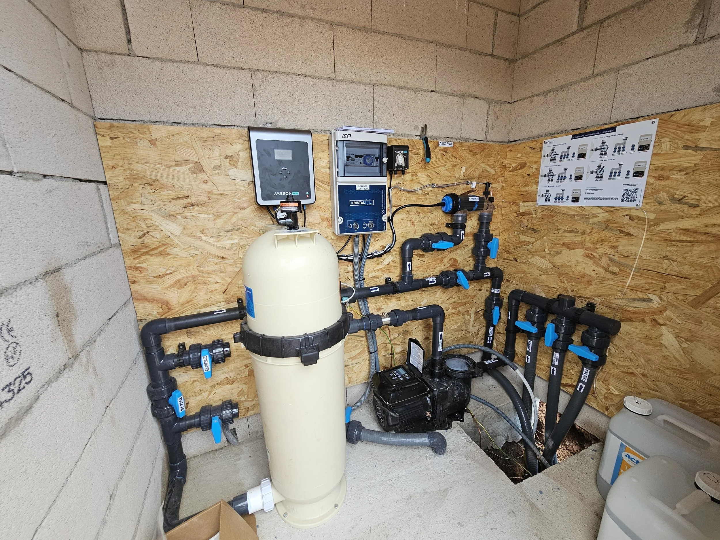 Réparation / rénovation de local technique piscine