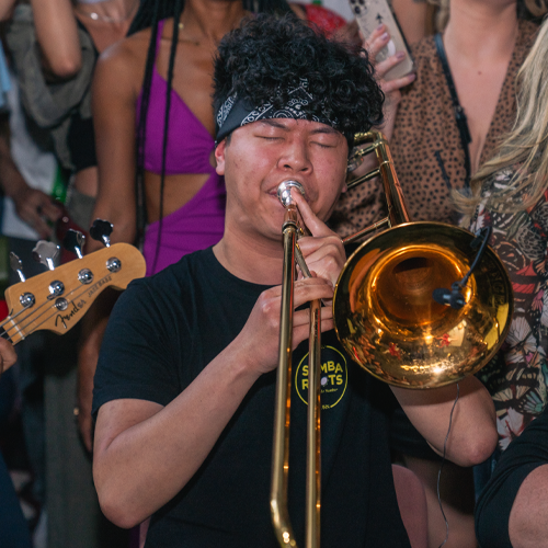 Samuel Wang Trombone Player Samba Roots Amsterdam