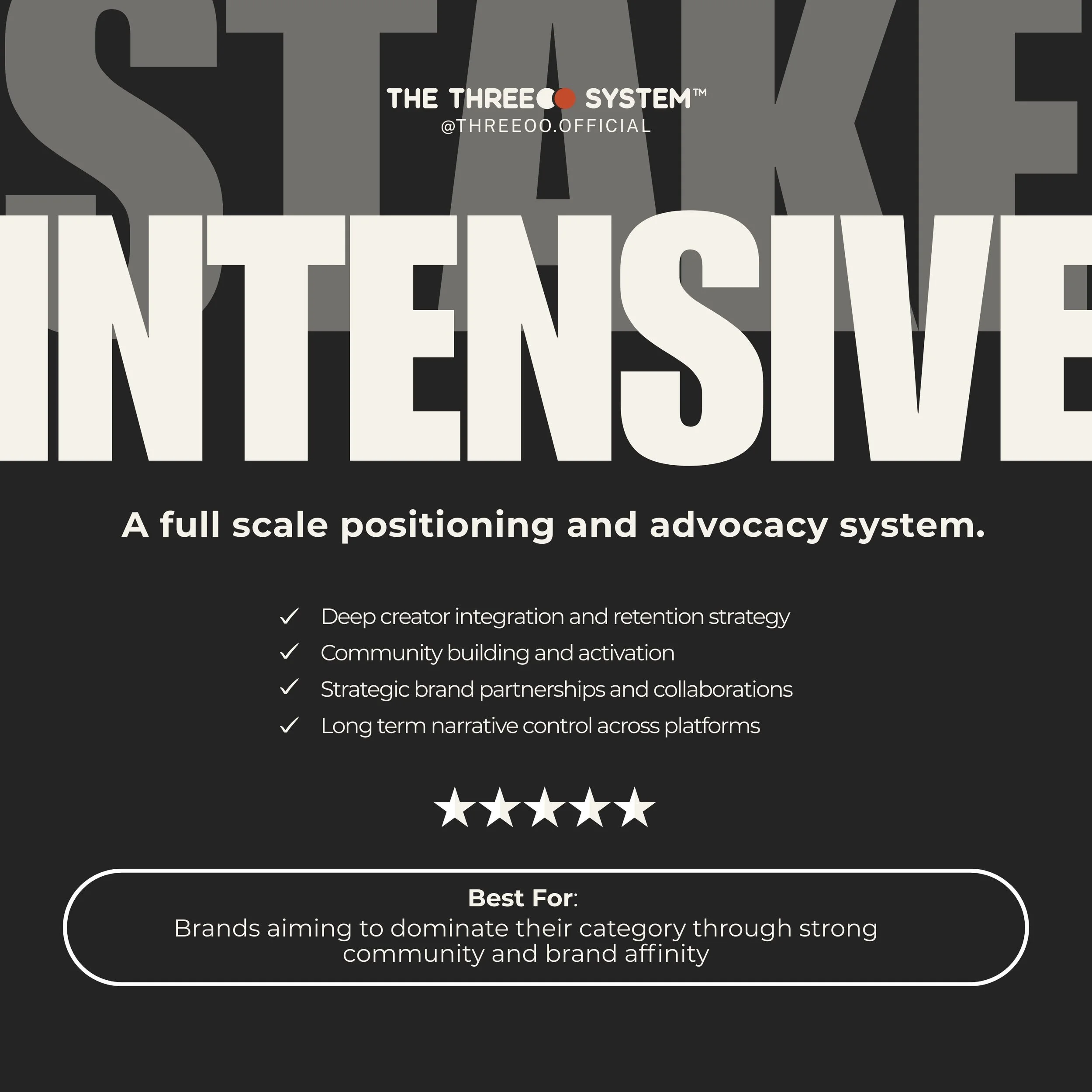 STAKE™ Intensive